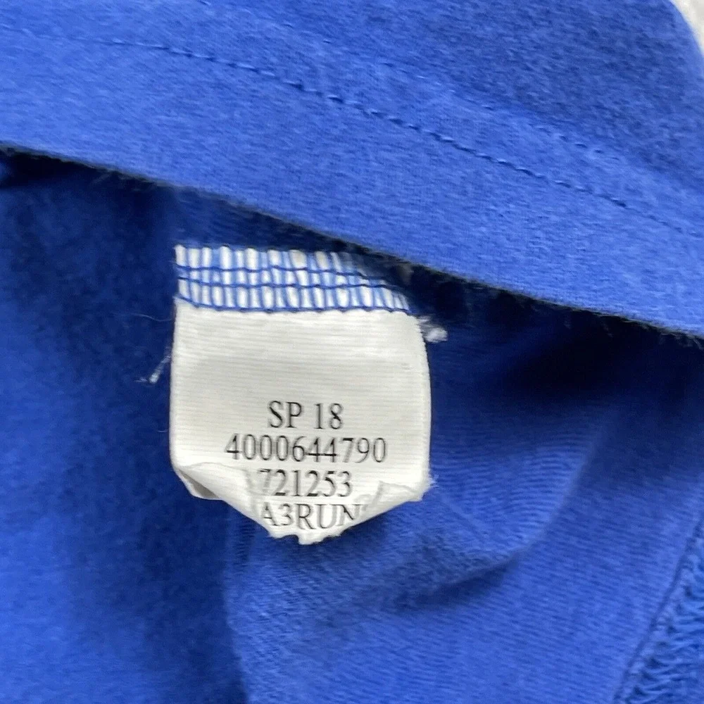 The North Face Shirt Mens Large Blue Outdoors 3D Block Logo Camp Hike Casual Tee